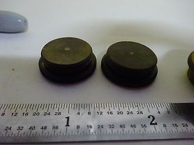 MICROSCOPE PART LOT OBJECTIVE CAPS BAUSCH SPENCER AO AMERICAN OPTICS  BIN#X3-24