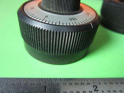 LOT 2 EA OPTICAL MICROSCOPE PART KNOBS ZEISS GERMANY OPTICS BIN#D2-02