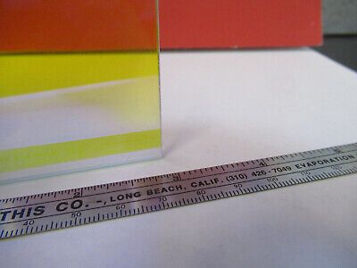 OPTICAL DICHROIC COATED GLASS PLATE OPTICS AS PICTURED &13-FT-11