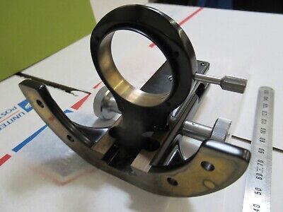 WILD HEERBRUGG SWISS BRASS CONDENSER HOLDER MICROSCOPE PART AS PICTURED 12-A-132