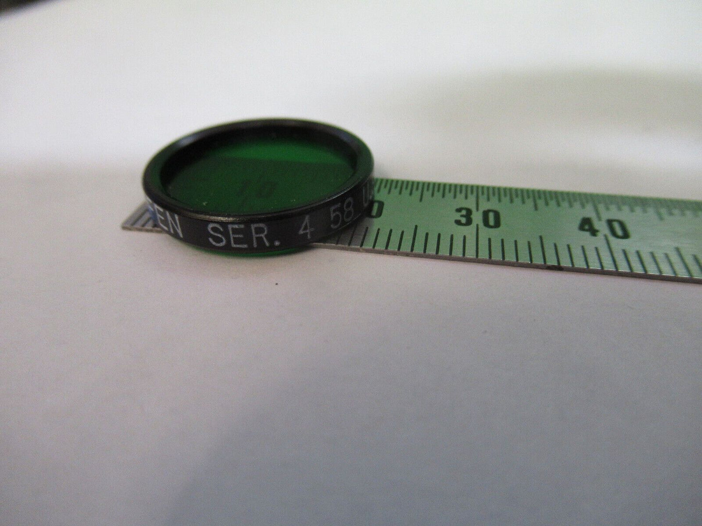 OPTICAL TIFFEN GREEN FILTER LENS OPTICS  AS PICTURED W9-A-34