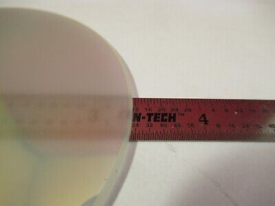 OPTICAL GLASS PLATE ROUND TRANSLUCENT OPALESCENCE OPTICS AS PICTURED &FT-6-73