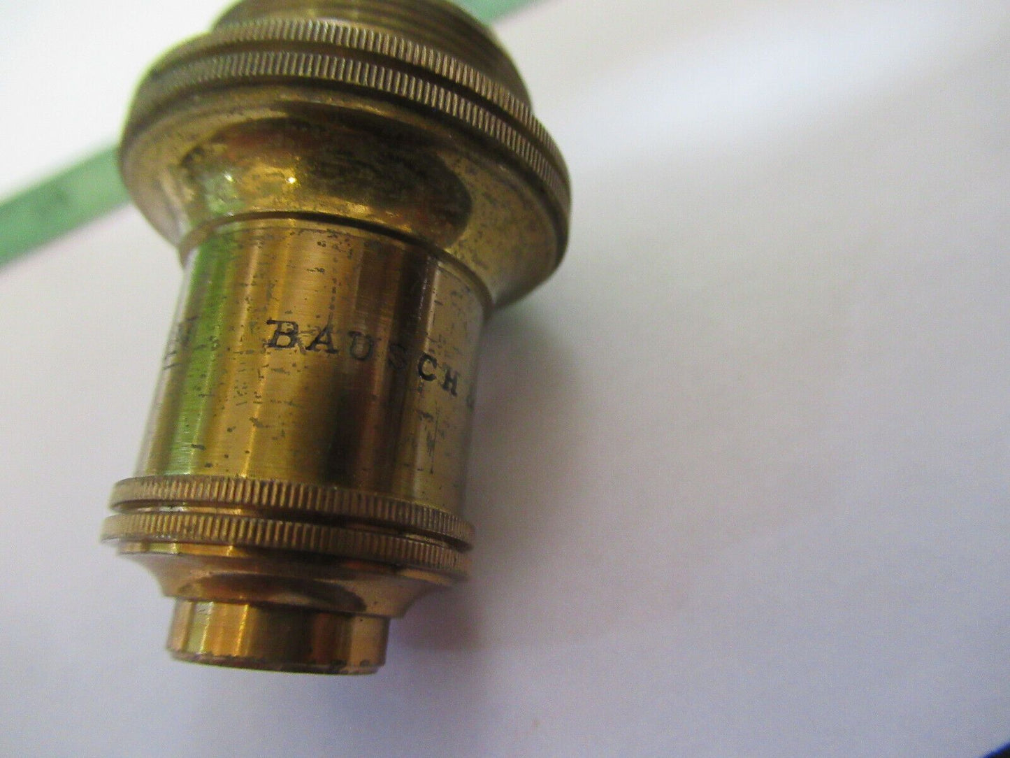 BAUSCH LOMB ANTIQUE OBJECTIVE 1-inch OPTICS MICROSCOPE PART AS PICTURED P2-B-34