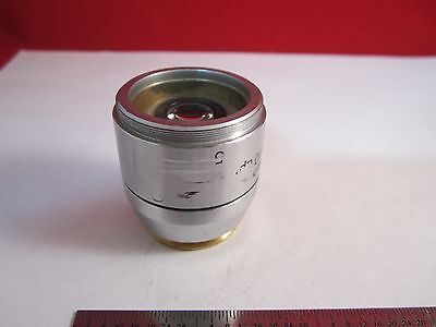 MICROSCOPE OBJECTIVE REICHERT FLUOR 5X POLYCON EPI INFINITY OPTICS BIN#11-DT-G