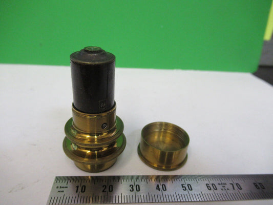 ANTIQUE BRASS ENGLAND RJ BECK UK objective MICROSCOPE PART AS PICTURED W4-A-33