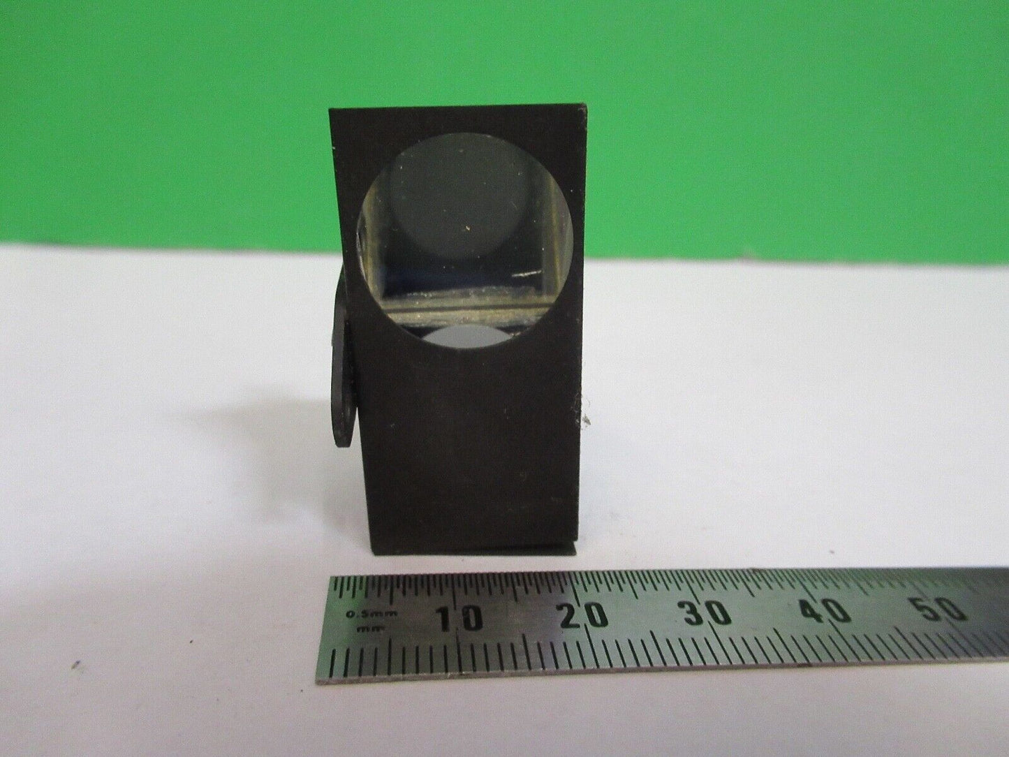 BAUSCH LOMB GLASS PRISM HEAD OPTICS MICROSCOPE PART AS PICTURED Q7-B-36