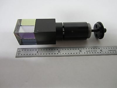 MICROSCOPE PART LEITZ GERMANY BEAM SPLITTER OPTICS AS IS  BIN#L9-19