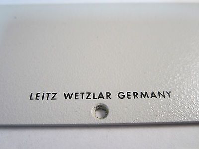 LEITZ WETZLAR GERMANY MICROSCOPE PART vii OPTICS BIN#20