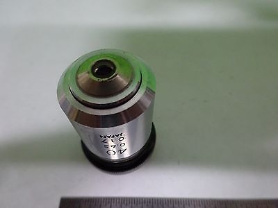 MICROSCOPE PART OBJECTIVE OLYMPUS JAPAN 40X OPTICS AS IS BIN#V7-16