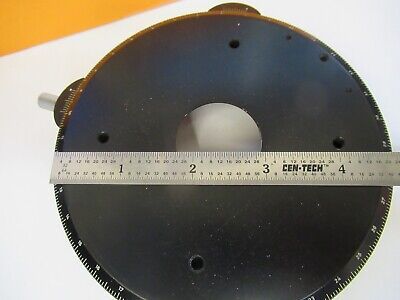 ZEISS GERMANY POLARIZATION POL STAGE TABLE MICROSCOPE PART AS PICTURED &50-A-69