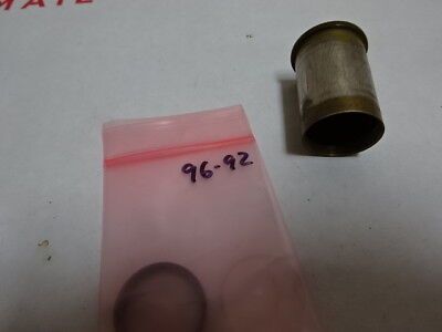 FOR PARTS BRASS ANTIQUE EYEPIECE LENS FRANCE OPTICS AS IS #96-92A