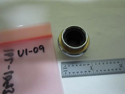 MICROSCOPE PART OBJECTIVE LEITZ GERMANY IRIS OPTICS AS IS BIN#U1-09