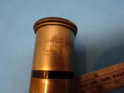 ANTIQUE BAUSCH LOMB [dirty] EYEPIECE OCULAR MICROSCOPE PART OPTICS AS IS #90-12