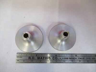 BAUSCH LOMB SET of ALUMINUM KNOBS MICROSCOPE PART AS PICTURED &B9-FT-08