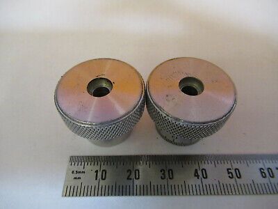 SPENCER AO ANTIQUE PAIR KNOBS MICROSCOPE PART AS PICTURED 8Y-A-62