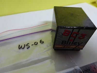 VINTAGE QUARTZ CRYSTAL BLILEY BC3 + BOX FREQUENCY CONTROL NICE AS IS BIN#W5-06