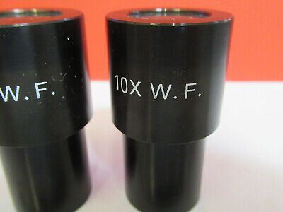 UNKNOWN GENERIC PAIR EYEPIECE OCULAR WF 10X MICROSCOPE PART AS PICTURED &B2-A-26