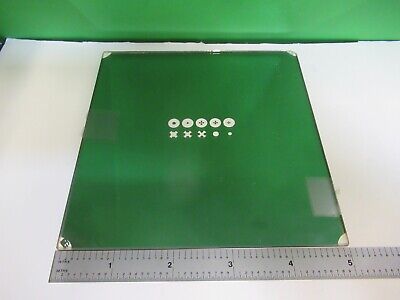 OPTICAL 5" SQ MASK TARGET PATTERN OPTICS AS PICTURED &79-A-29