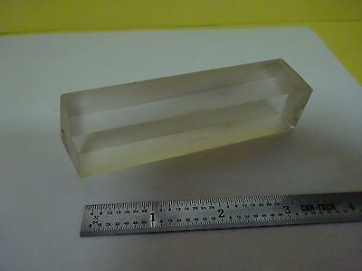 OPTICAL GLASS BAR NON POLISHED LASER OPTICS AS IS BIN#4V-FL-41