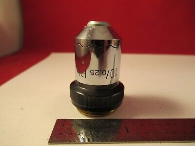 WILD HEERBRUGG SWISS 10X PH PHASE OBJECTIVE MICROSCOPE PART AS PICTURED &FT-6-26