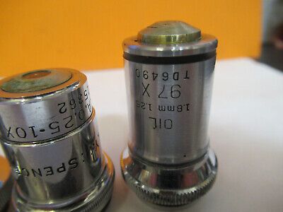 ASSORTED OBJECTIVES LOT MICROSCOPE PART AS PICTURED P5-B-36A