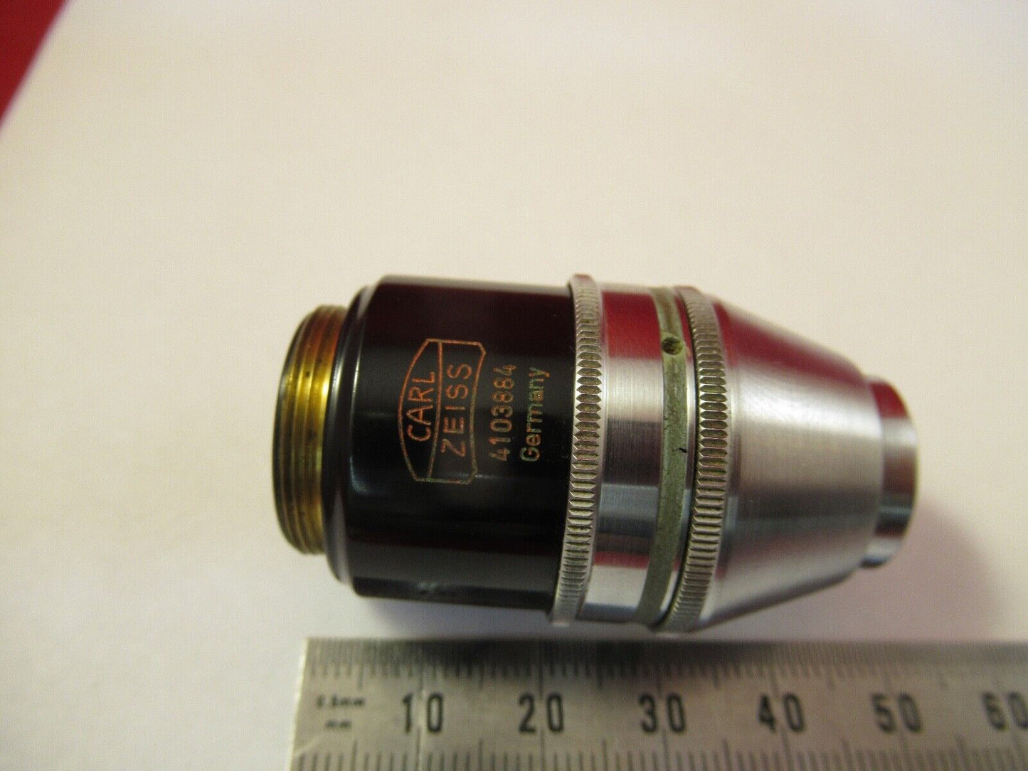 CARL ZEISS GERMANY POL OBJECTIVE 40X MICROSCOPE PART OPTICS AS PICTURED &L1-A-06