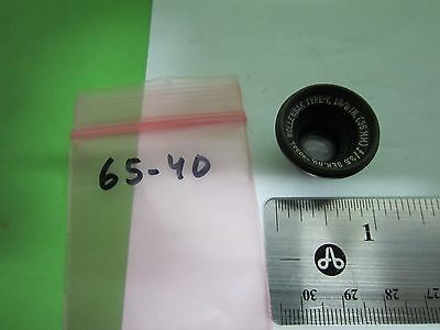 OPTICAL LENS WOLLENSAK 35 mm OBJECTIVE OPTICS AS IS BIN#65-40