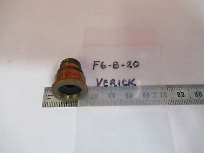 ANTIQUE BRASS VERICK OBJECTIVE FRANCE MICROSCOPE PART AS PICTURED &F6-B-20