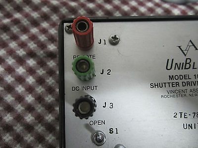 UNIBLITZ MODEL 100-2B SHUTTER DRIVE CONTROL AS IS for optics laser BIN-3B