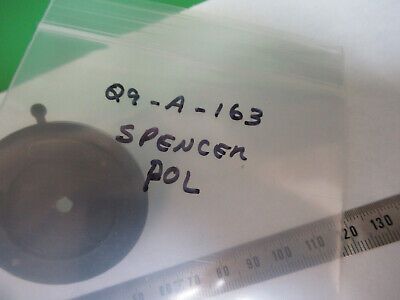 ANTIQUE SPENCER POL CONDENSER LENS + IRIS MICROSCOPE PART AS PICTURED &Q9-A-163