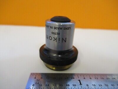 NIKON JAPAN OBJECTIVE 4X OPTICS MICROSCOPE PART AS PICTURED &FT-1-A-31