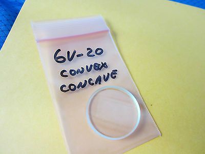 OPTICAL CONCAVE CONVEX LENS LASER OPTICS NICE MIL SPEC BIN#6V-20