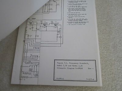 ORIGINAL MANUAL SULZER 2.5 MHz FREQUENCY STANDARD QUARTZ OSCILLATOR