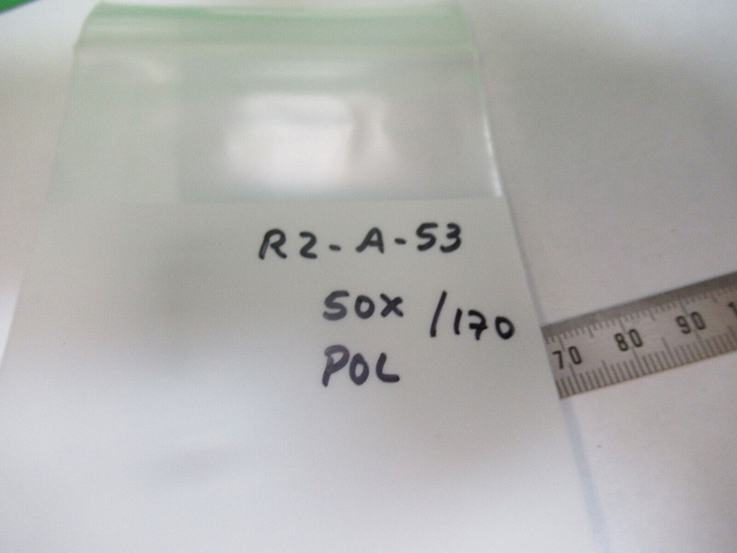 LEITZ POL POLARIZATION 50X /170 OBJECTIVE MICROSCOPE PART AS PICTURED &R2-A-53