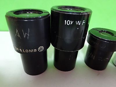 FOR PARTS MICROSCOPE PART EYEPIECES BAUSCH LOMB OPTICS AS IS BIN#11-A-23