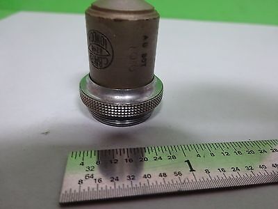 MICROSCOPE PART OBJECTIVE VINTAGE BAKER LONDON 2/3" 10X OPTICS AS IS BIN#H7-A-18