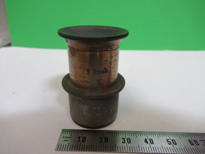 ANTIQUE BRASS BAUSCH LOMB USA EYEPIECE MICROSCOPE PART AS PICTURED P2-B-31