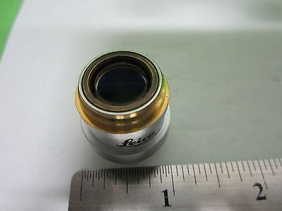 MICROSCOPE PART LEICA OBJECTIVE INDUSTRIAL 3X OPTICS AS IS BIN#65-32