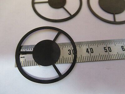 BAUSCH LOMB DARK FIELD INSERTS LOT MICROSCOPE PART AS PICTURED #P3-A-25