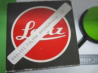 MIKROSKOP-TEILFILTER LEITZ LEICA DEUTSCHLAND GRÜNE PANCHROM-OPTIK WIE IST BIN#J7-85