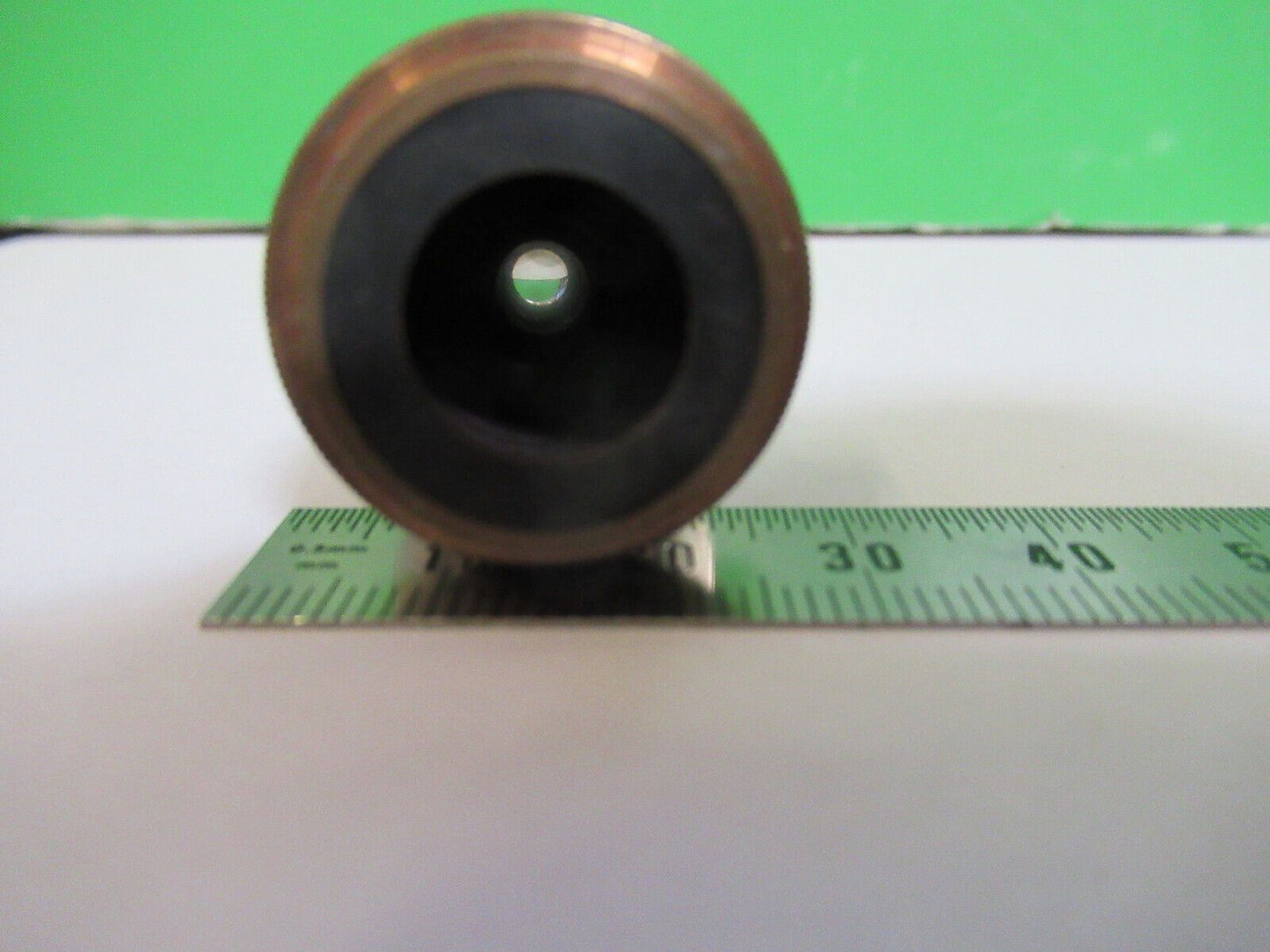 ANTIQUE BRASS CARL ZEISS  2mm OBJECTIVE MICROSCOPE AS PICTURED #H3-A-24