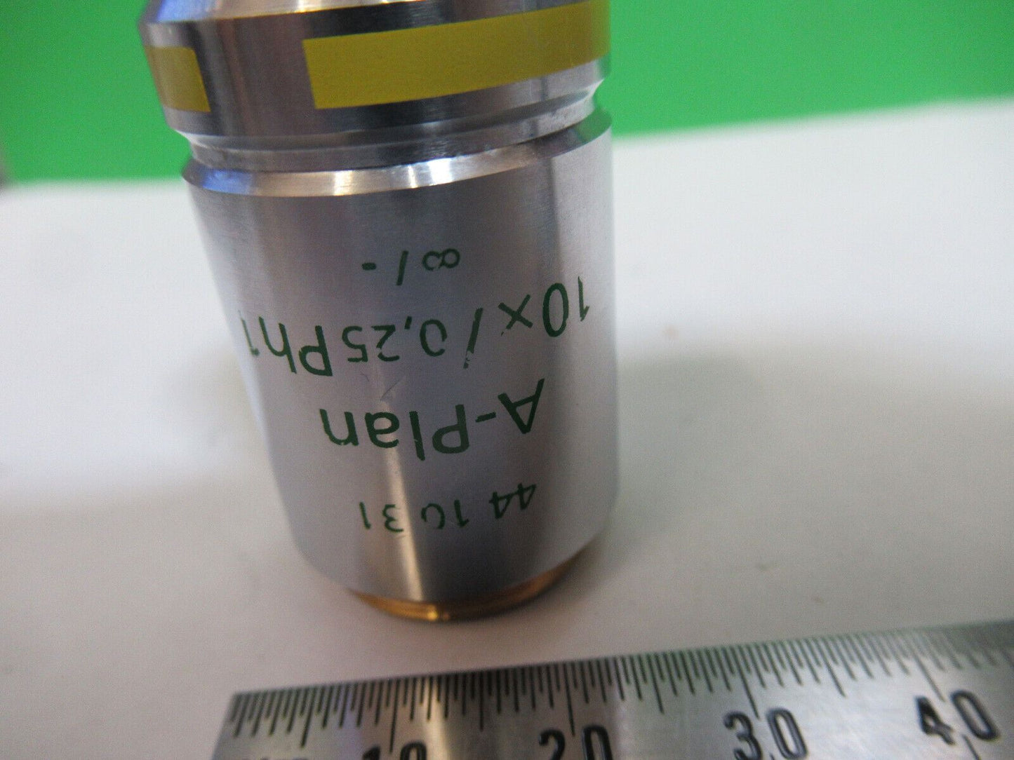 ZEISS OBJECTIVE 10X INFINITY PH1 441031 MICROSCOPE PART AS PICTURED P2-B-35