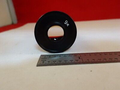 MICROSCOPE PART EYEPIECE OCULAR HUYGENIAN 9X OPTICS AS IS #AO-21