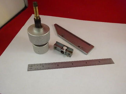 FOR PARTS MICROSCOPE PIECES LEITZ GERMANY XY MICROMETER KNOBS AS IS #R6-B-55