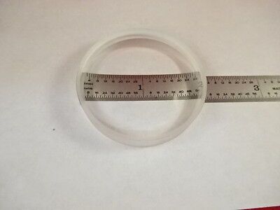 OPTICAL BI CONCAVE GLASS LENS 2" DIAMETER MIL SPEC LASER OPTICS AS IS #80-30