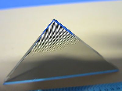 OPTICAL GLASS TRIANGLE CROSS PATTERNED  LASER OPTICS #D7-85