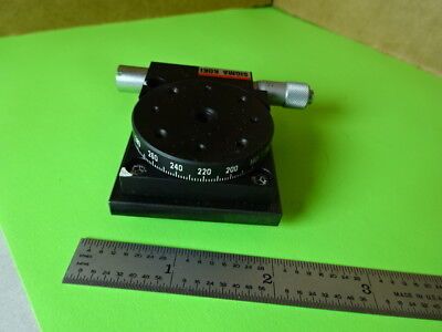 SIGMA KOKI ROTATABLE OPTICAL LASER STAGE MICROMETER PRO OPTICS AS IS #L5-B-09