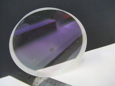 OPTICAL LENS hole in center coating OPTICS AS IS #A3-B-32