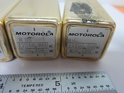 LOT 6 EA MOTOROLA QUARTZ CRYSTAL FREQUENCY CONTROL RADIO AS IS BIN#K6-06