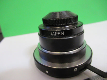 OLYMPUS JAPAN CONDENSER + IRIS + FILTER  MICROSCOPE PART AS PICTURED &72-C-07